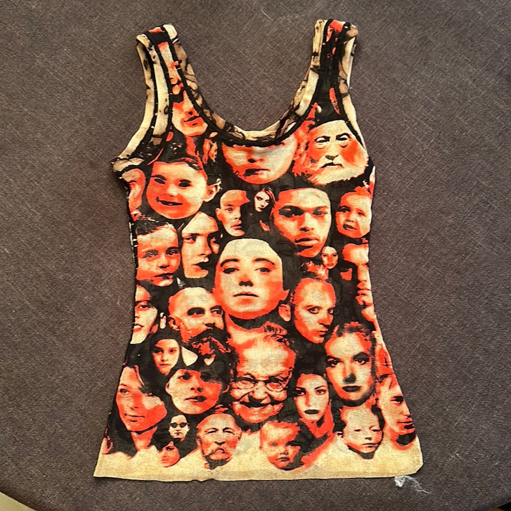 Jean Paul Gaultier mesh tank top